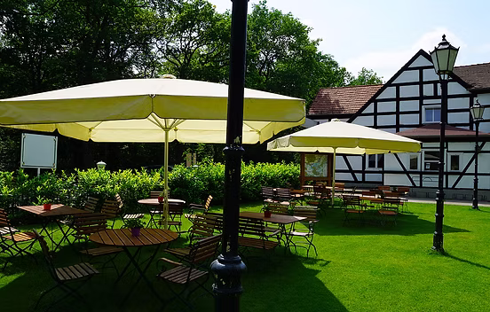 Gemütlicher Biergarten